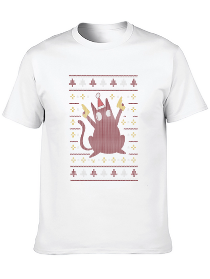 Festive Cat Christmas T-Shirt