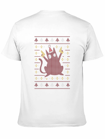 Festive Cat Christmas T-Shirt