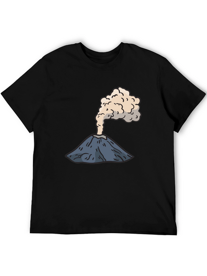 Volcano Graphic Tee - Erupting Style Soft Cotton