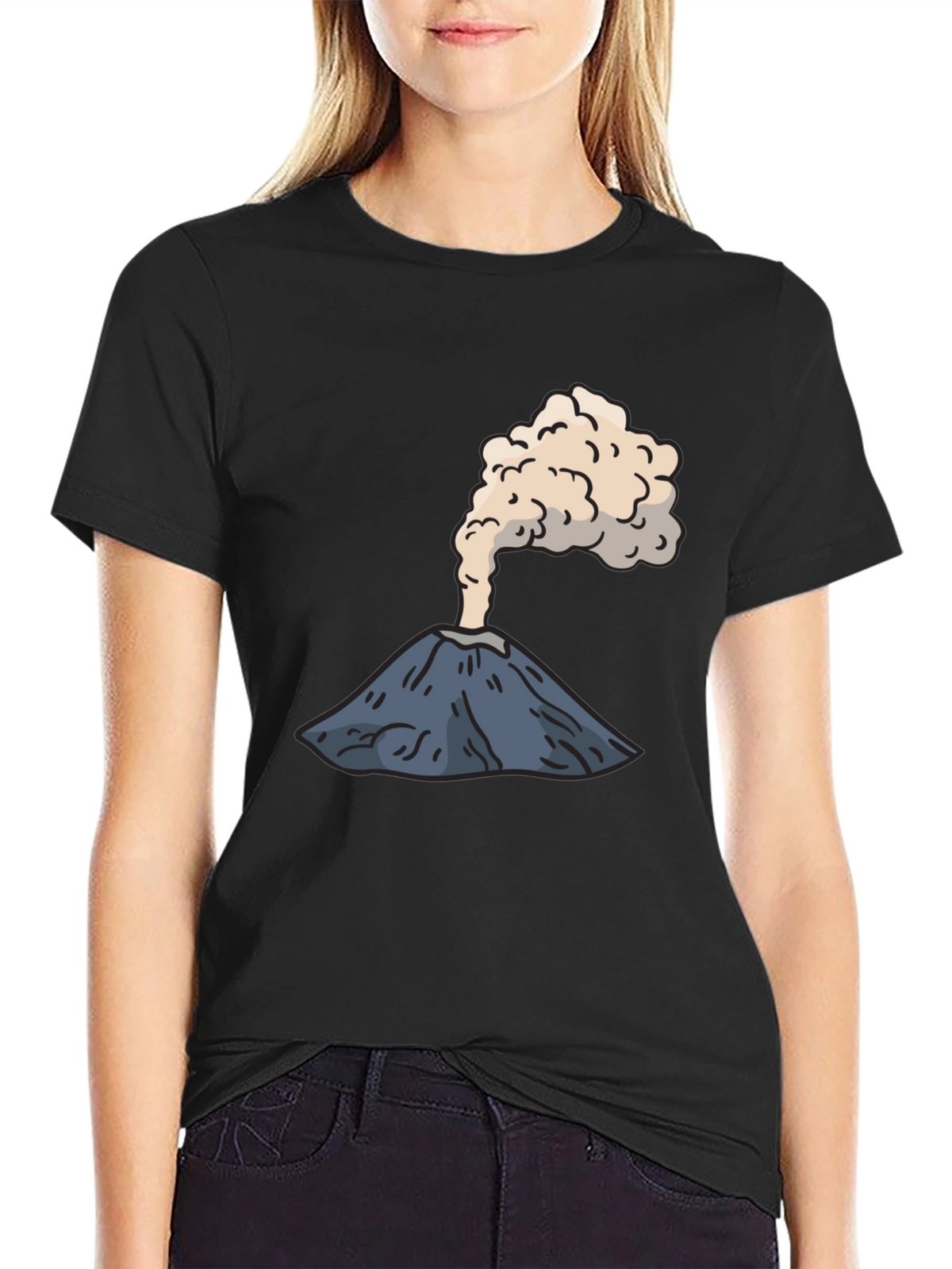 Volcano Graphic Tee - Erupting Style Soft Cotton