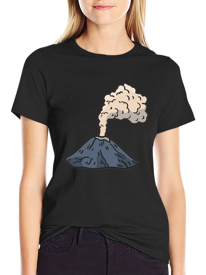 Volcano Graphic Tee - Erupting Style Soft Cotton