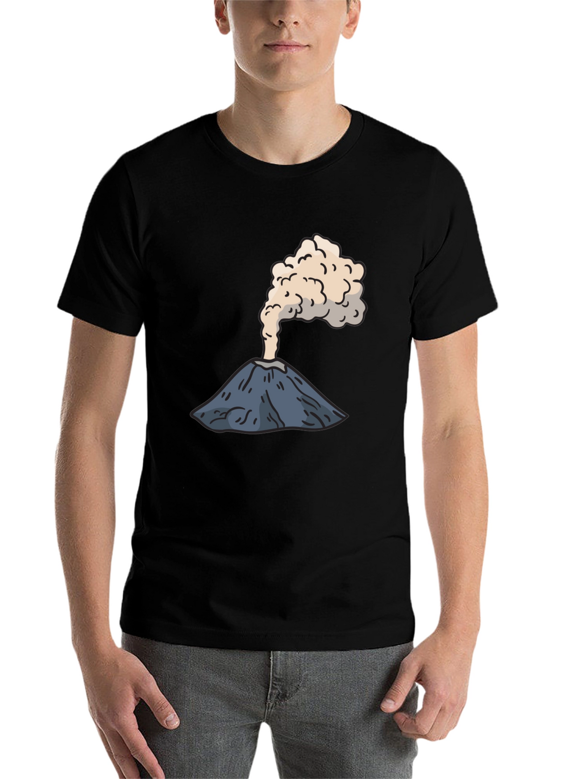 Volcano Graphic Tee - Erupting Style Soft Cotton