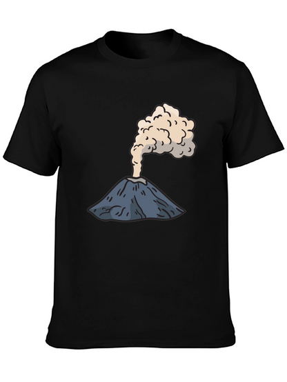 Volcano Graphic Tee - Erupting Style Soft Cotton
