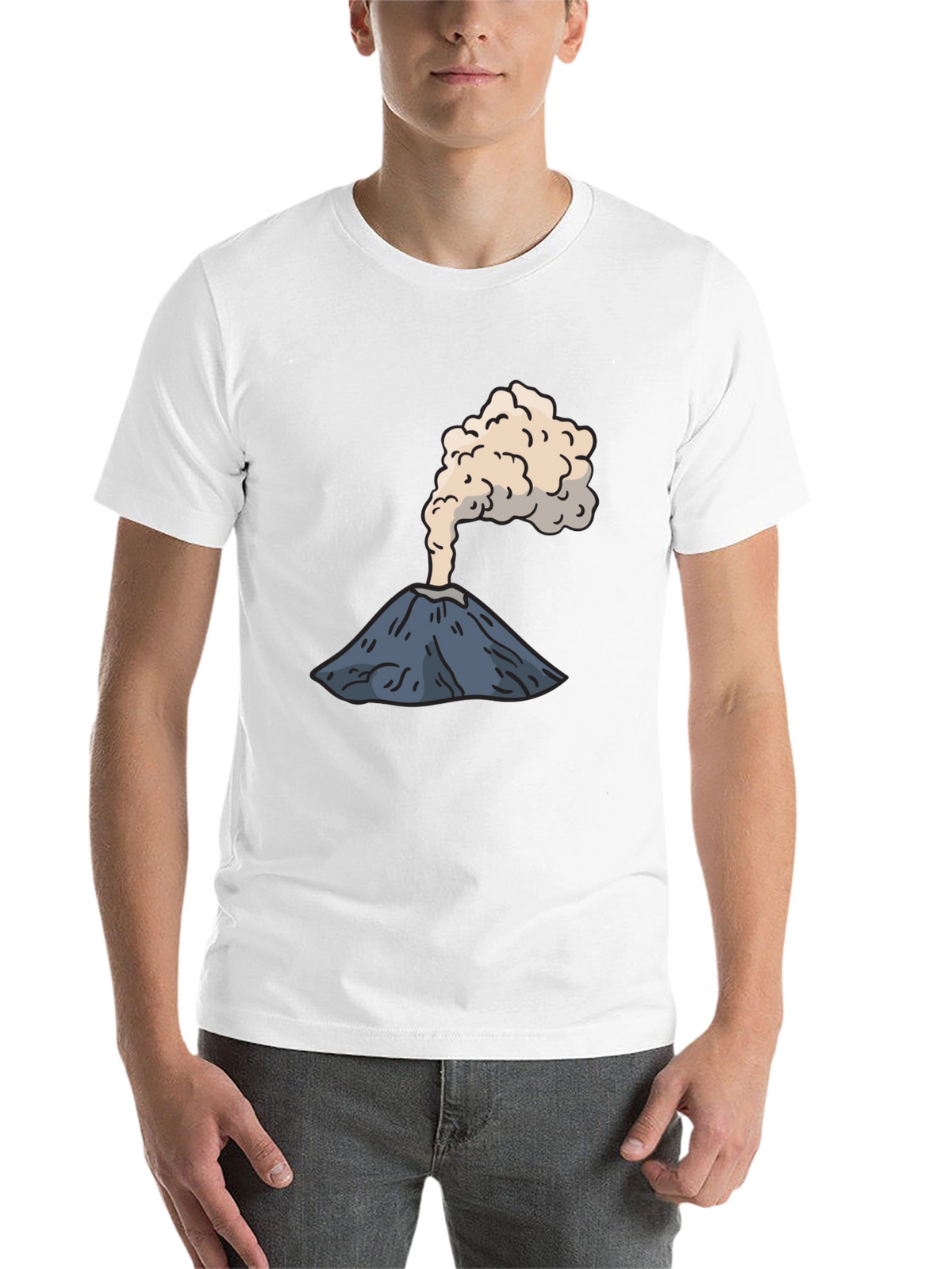 Volcano Graphic Tee - Erupting Style Soft Cotton
