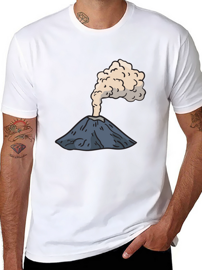 Volcano Graphic Tee - Erupting Style Soft Cotton