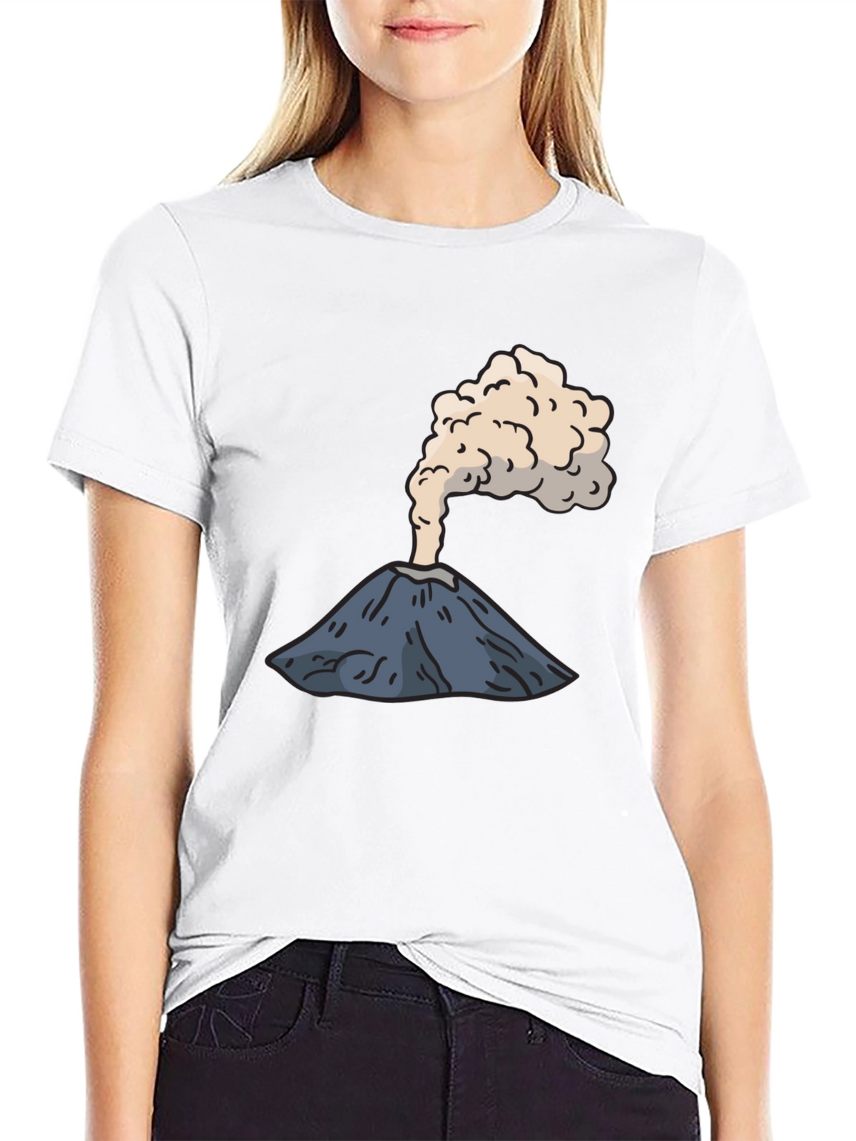 Volcano Graphic Tee - Erupting Style Soft Cotton