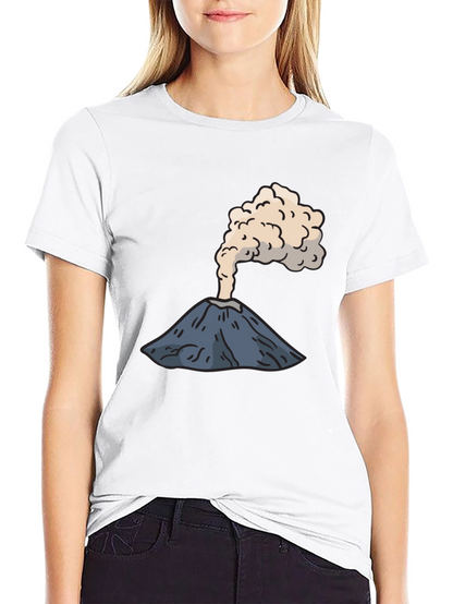 Volcano Graphic Tee - Erupting Style Soft Cotton