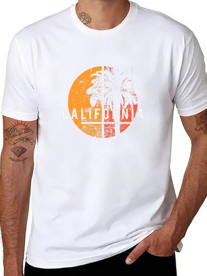 California Palm Tree Graphic T-Shirt