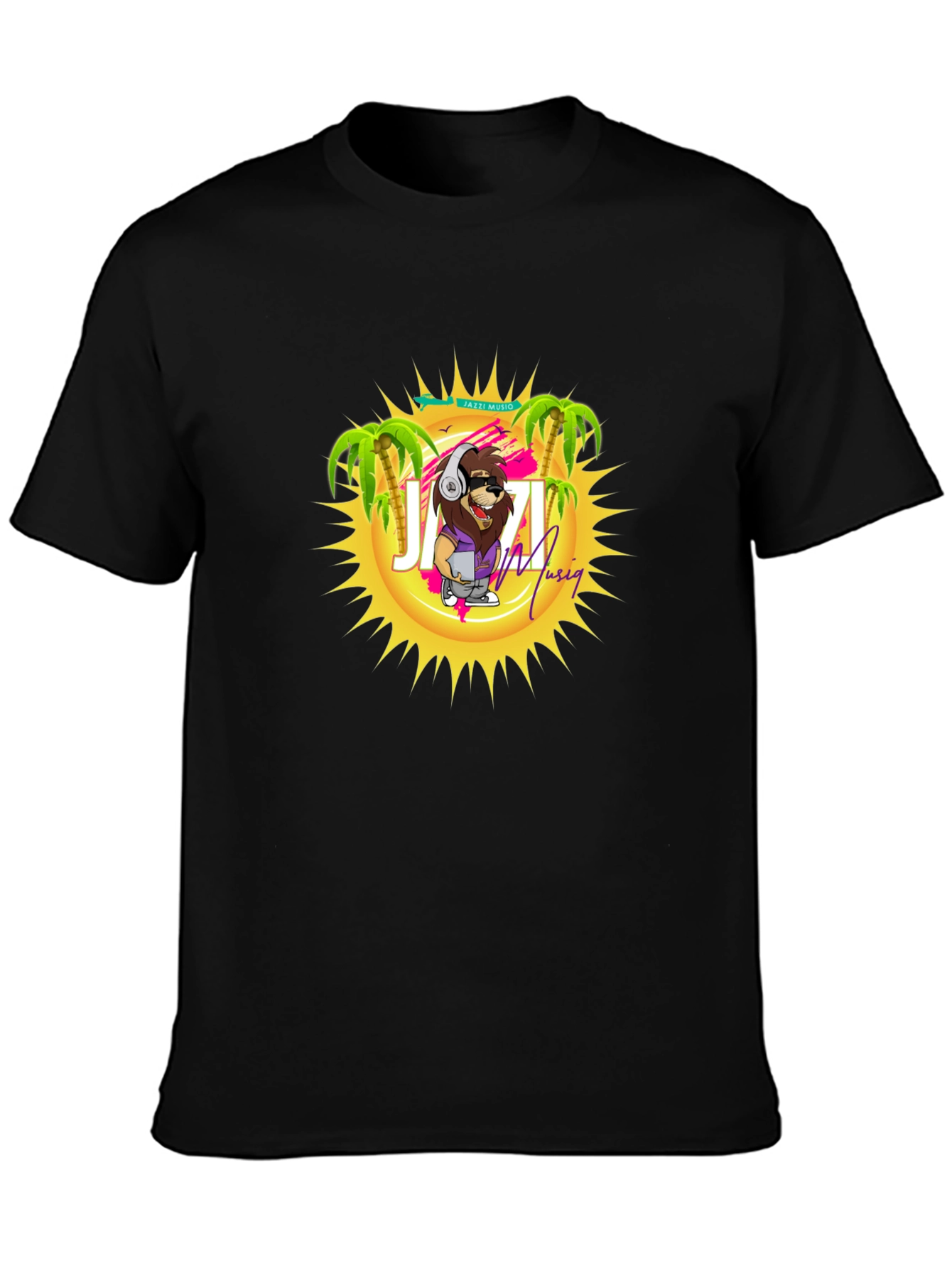 Jazzi Musiq T-Shirt - Cool Lion Graphic Tee