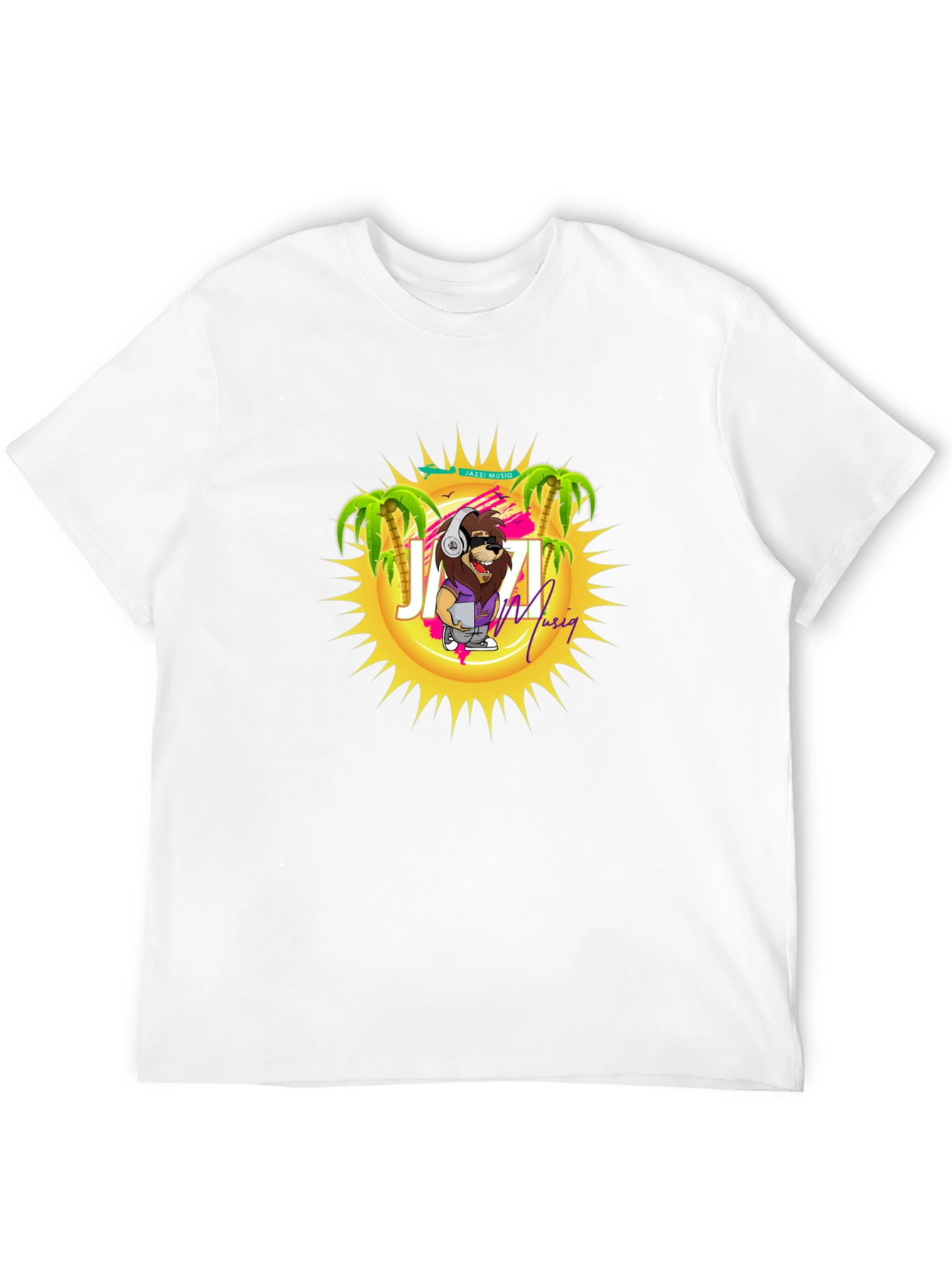 Jazzi Musiq T-Shirt - Cool Lion Graphic Tee