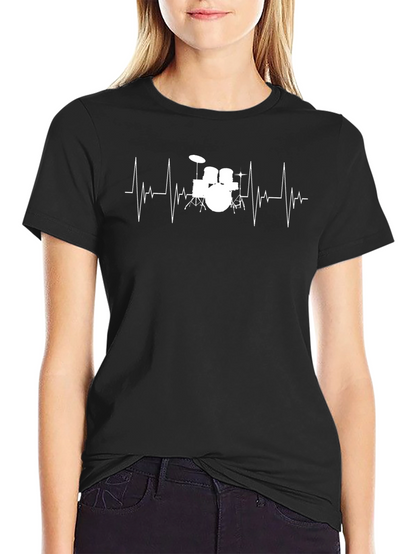 Drumbeat T-Shirt - Musicians Heartbeat Tee