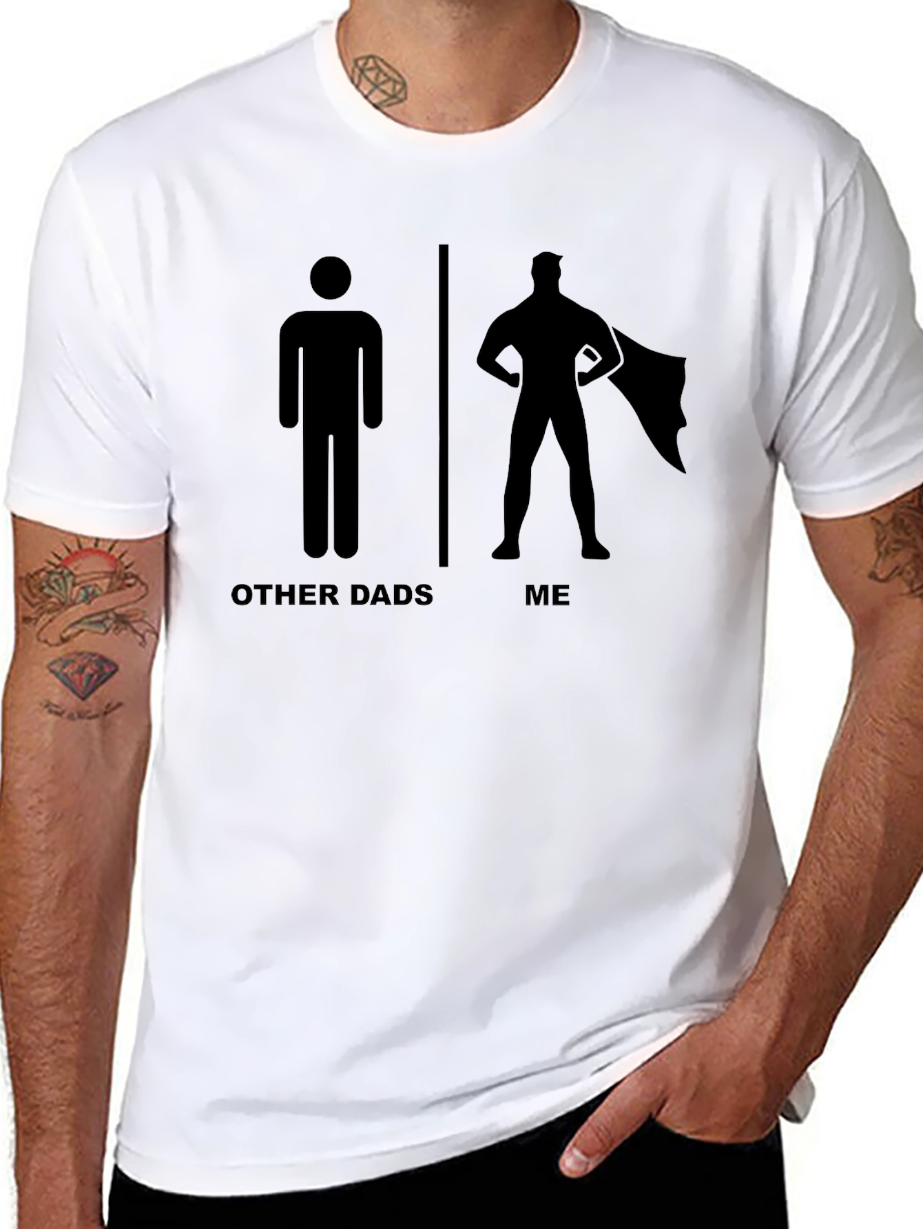Super Dad T-Shirt Funny Fathers Day Tee