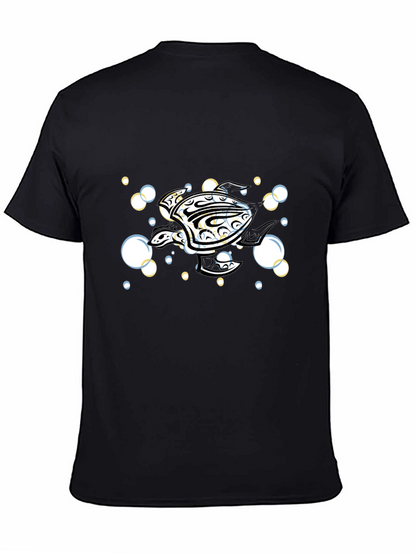 Tribal Turtle T-Shirt - Black