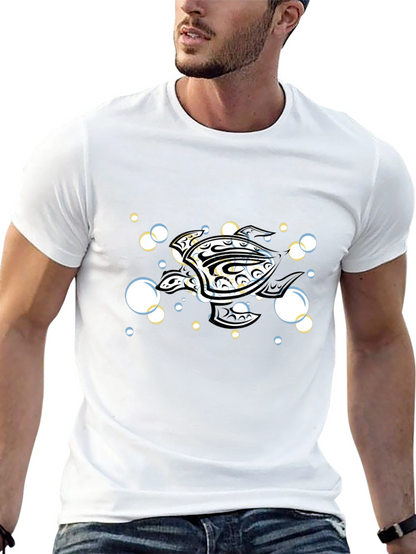 Tribal Turtle T-Shirt - Black