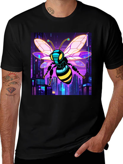 Cyberpunk Bee T-Shirt - Black