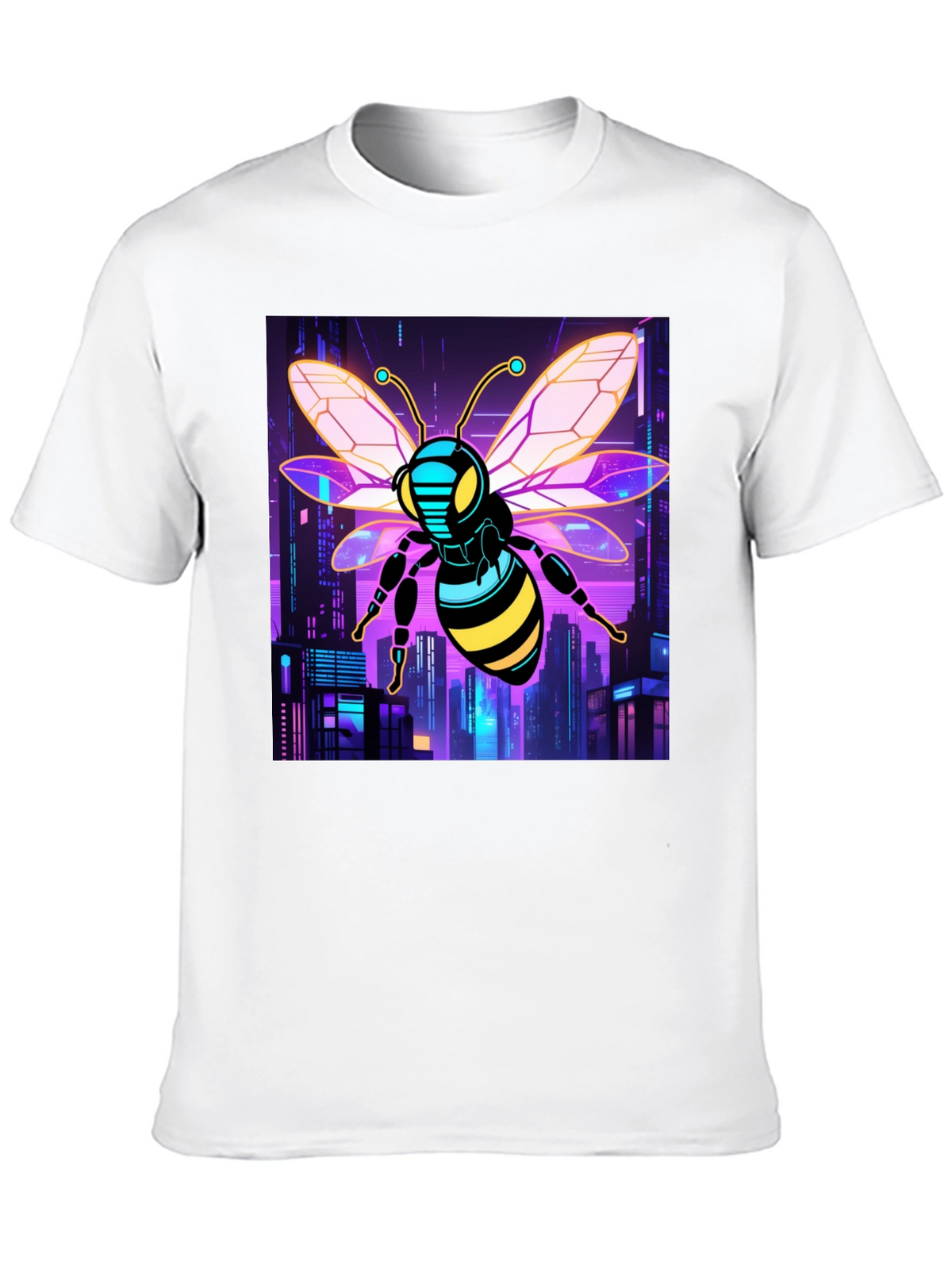 Cyberpunk Bee T-Shirt - Black