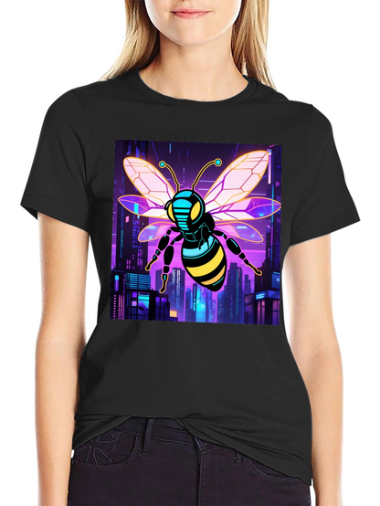 Cyberpunk Bee T-Shirt - Black