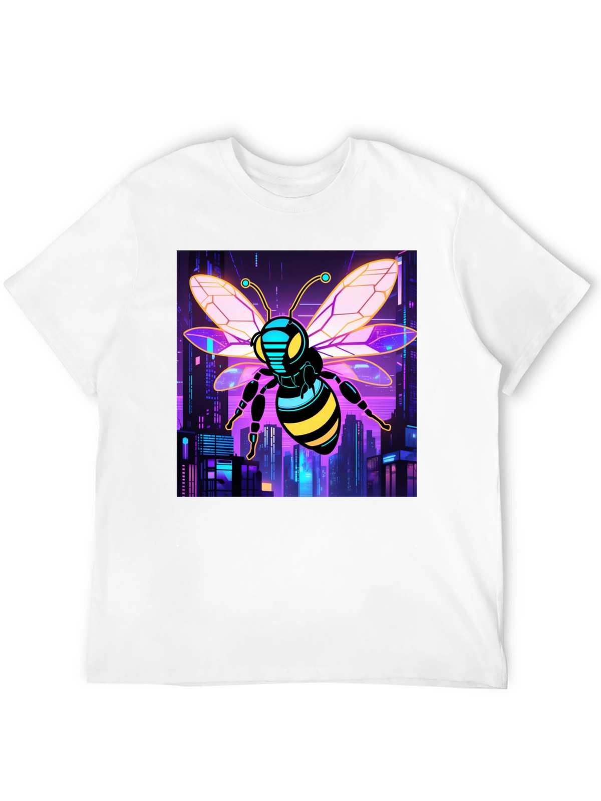Cyberpunk Bee T-Shirt - Black