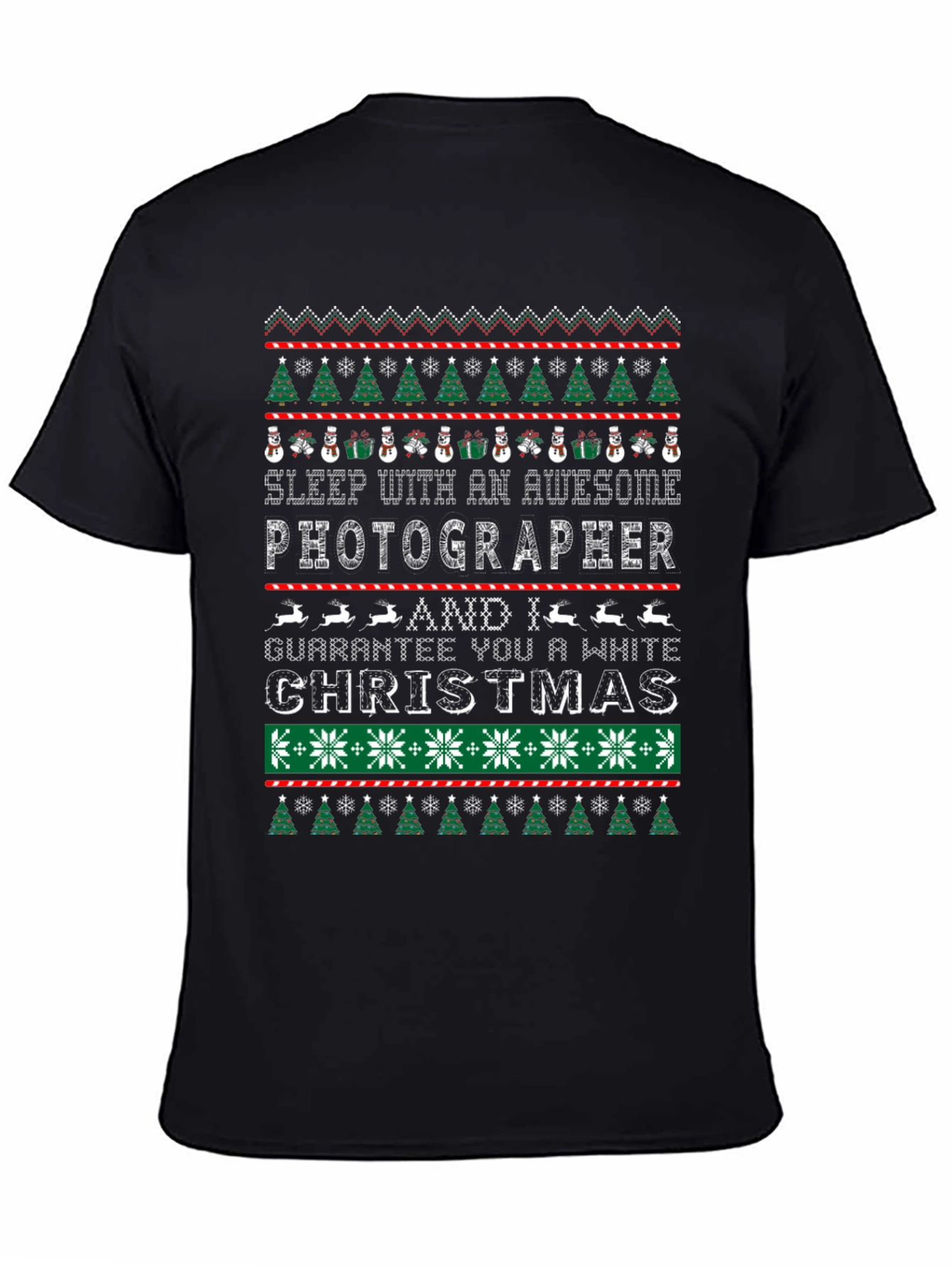 Awesome Photographer Ugly Christmas Sweater T-Shirt