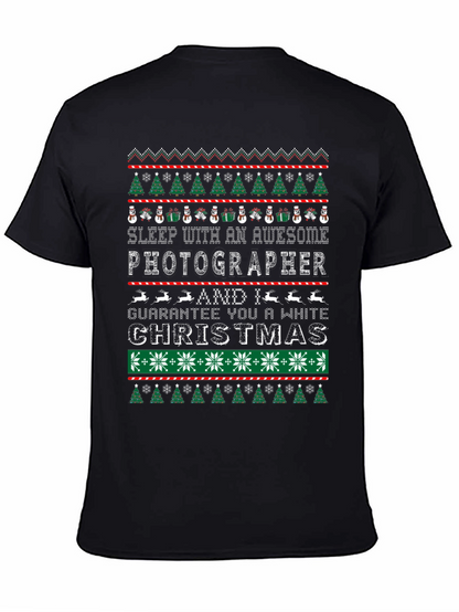 Awesome Photographer Ugly Christmas Sweater T-Shirt