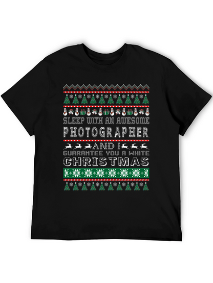 Awesome Photographer Ugly Christmas Sweater T-Shirt