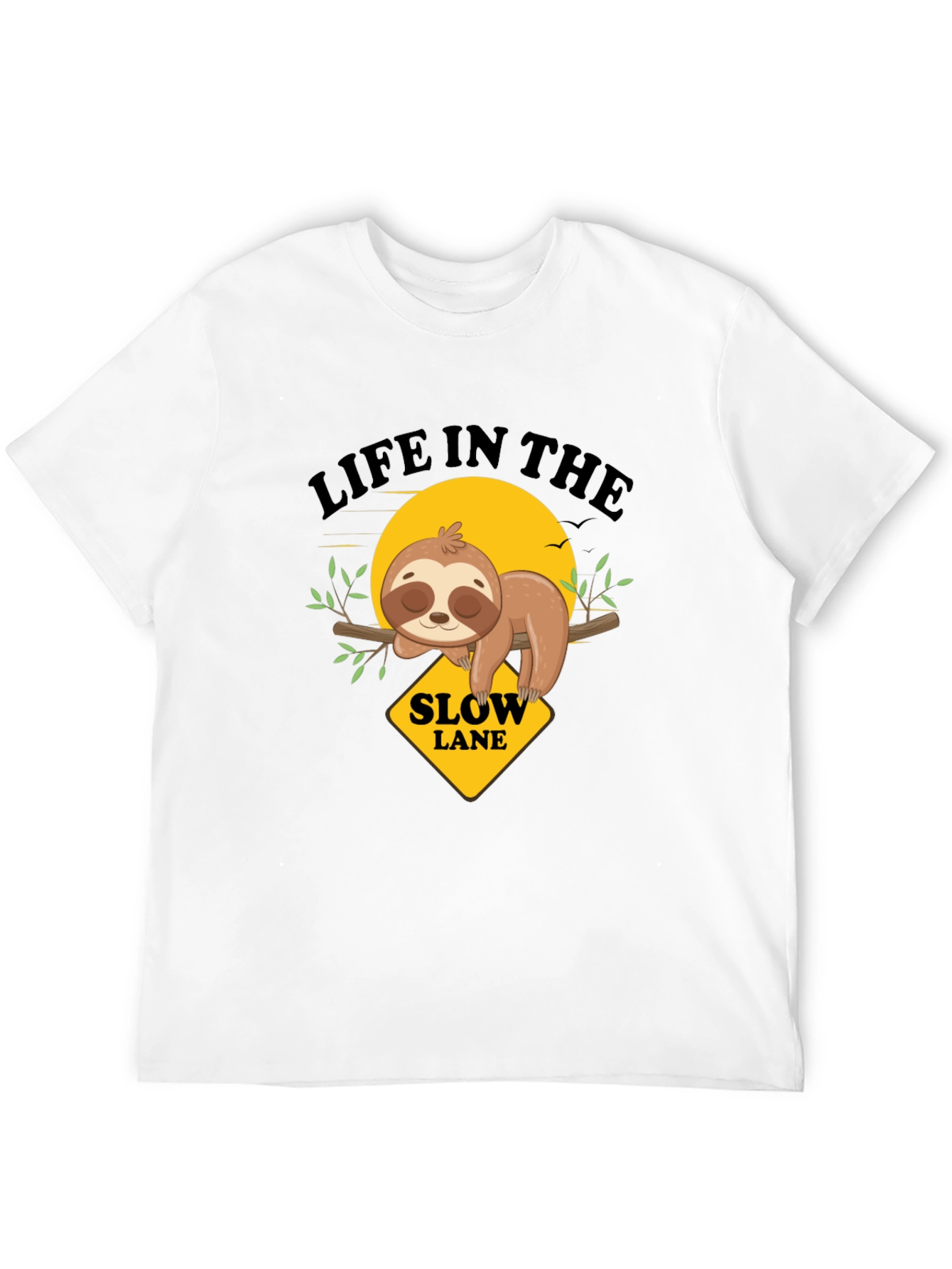 Slow Lane Sloth Graphic Tee
