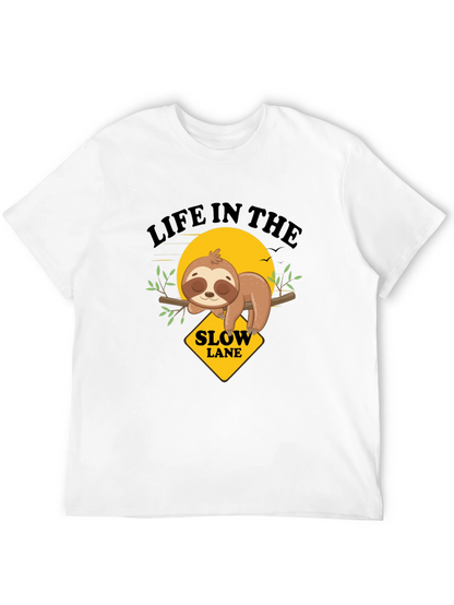Slow Lane Sloth Graphic Tee