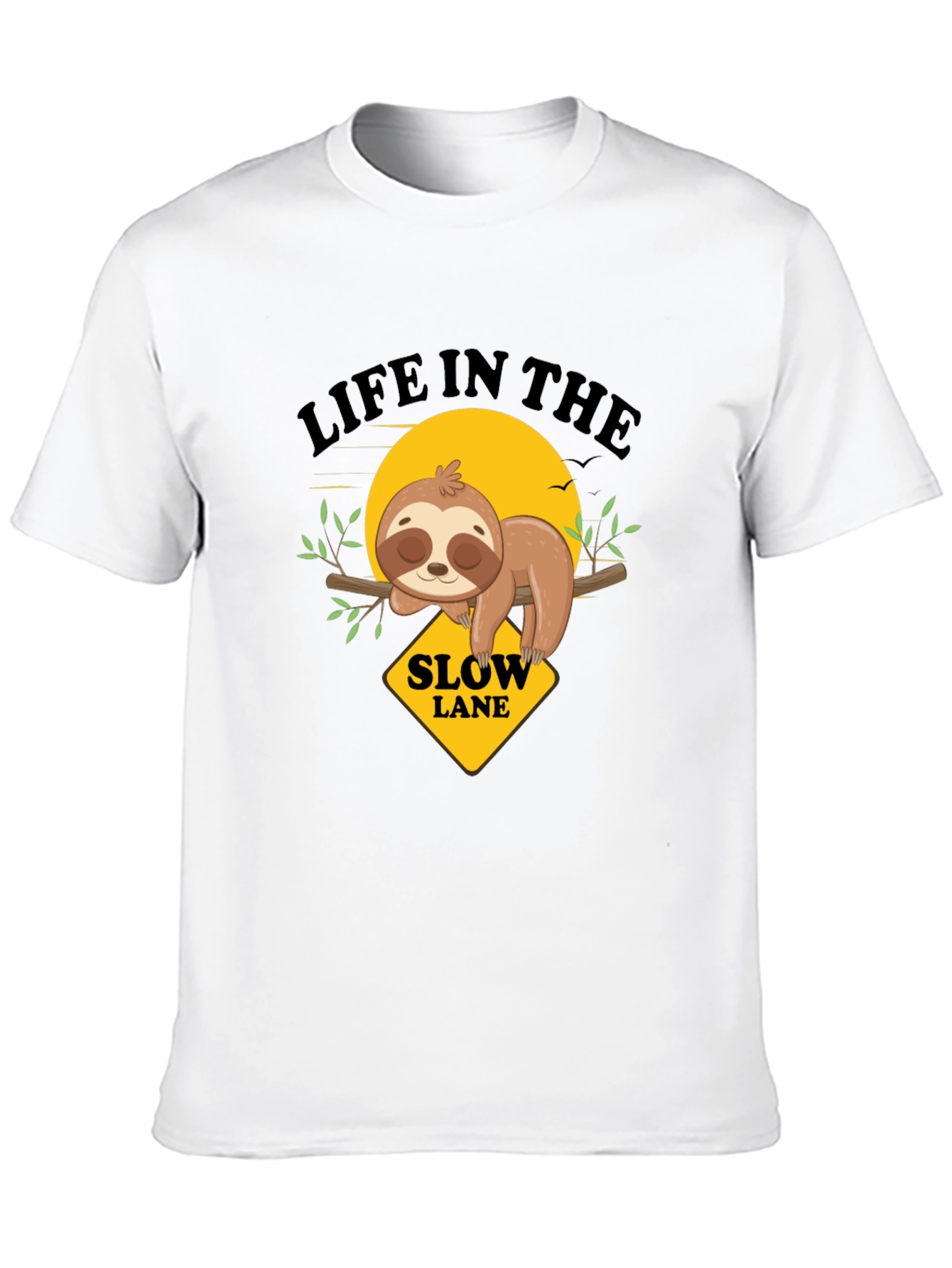 Slow Lane Sloth Graphic Tee