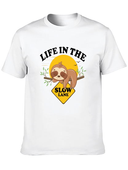 Slow Lane Sloth Graphic Tee