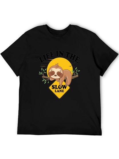 Slow Lane Sloth Graphic Tee