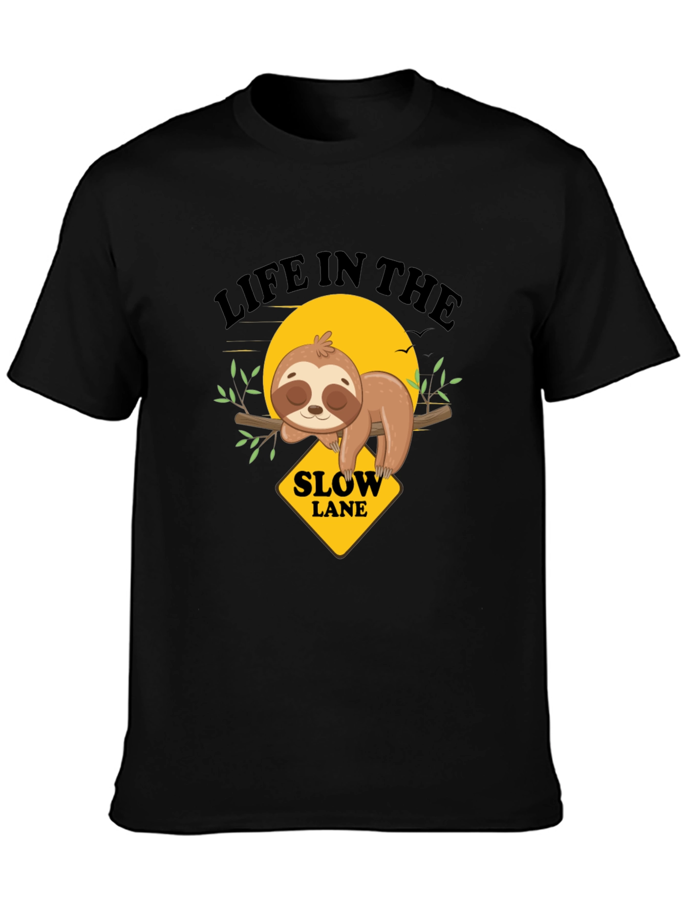 Slow Lane Sloth Graphic Tee