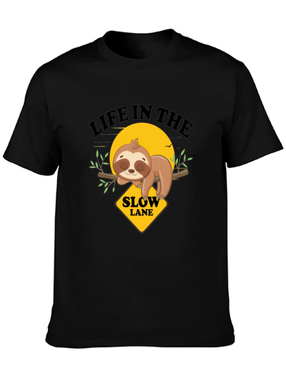 Slow Lane Sloth Graphic Tee