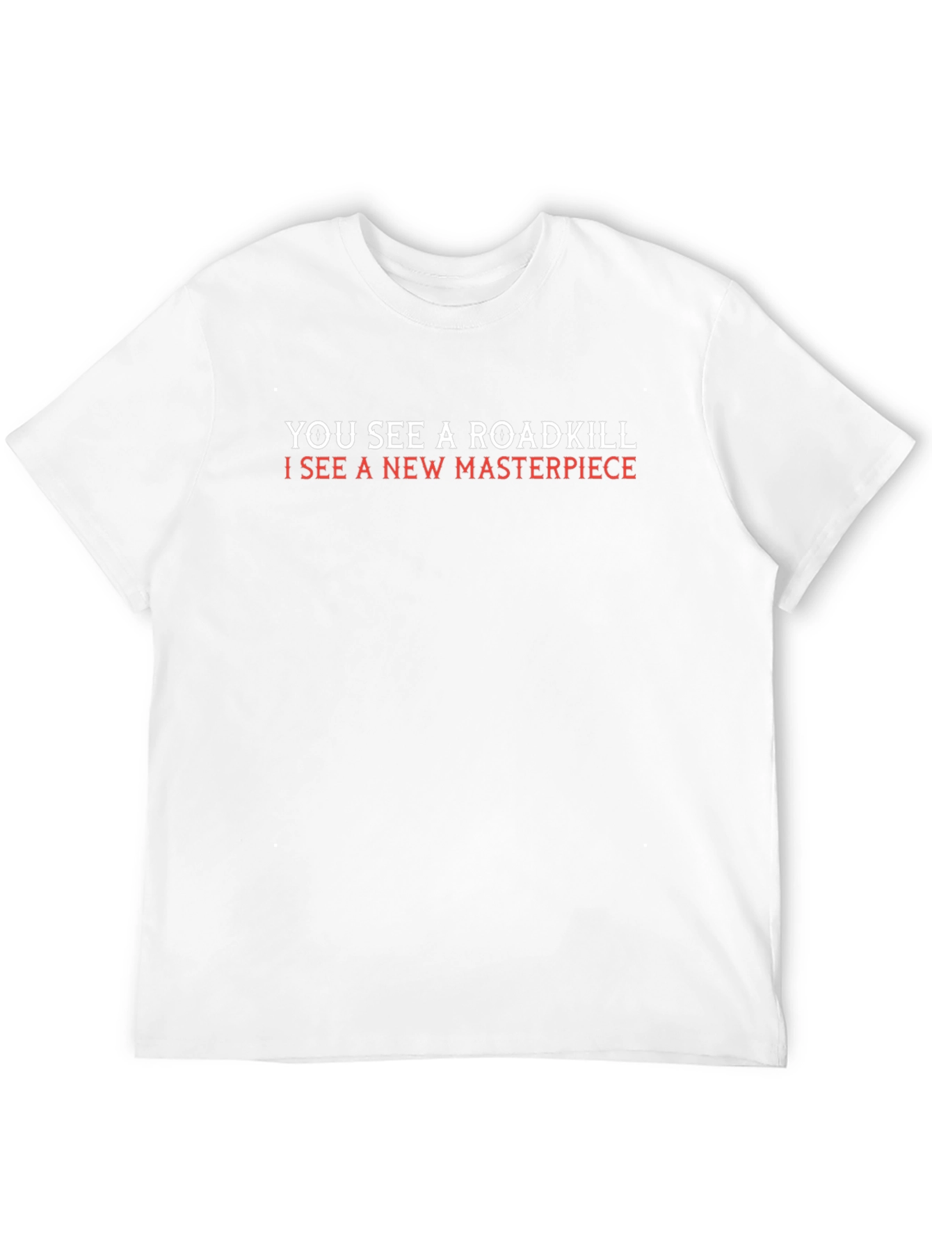Roadkill Masterpiece Graphic Tee - Quirky Art T-Shirt