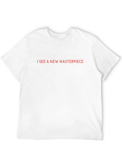 Roadkill Masterpiece Graphic Tee - Quirky Art T-Shirt