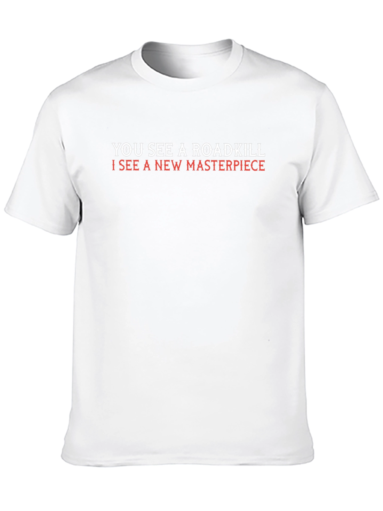 Roadkill Masterpiece Graphic Tee - Quirky Art T-Shirt
