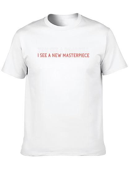 Roadkill Masterpiece Graphic Tee - Quirky Art T-Shirt