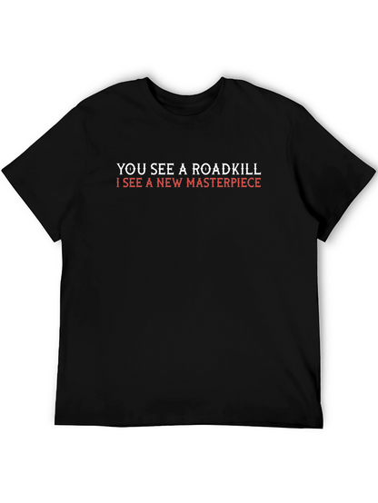 Roadkill Masterpiece Graphic Tee - Quirky Art T-Shirt