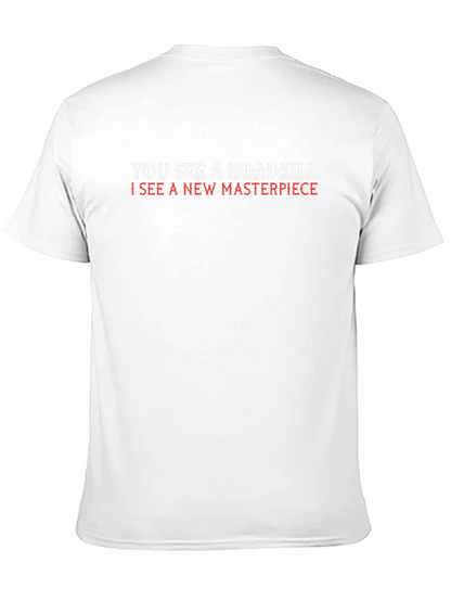 Roadkill Masterpiece Graphic Tee - Quirky Art T-Shirt