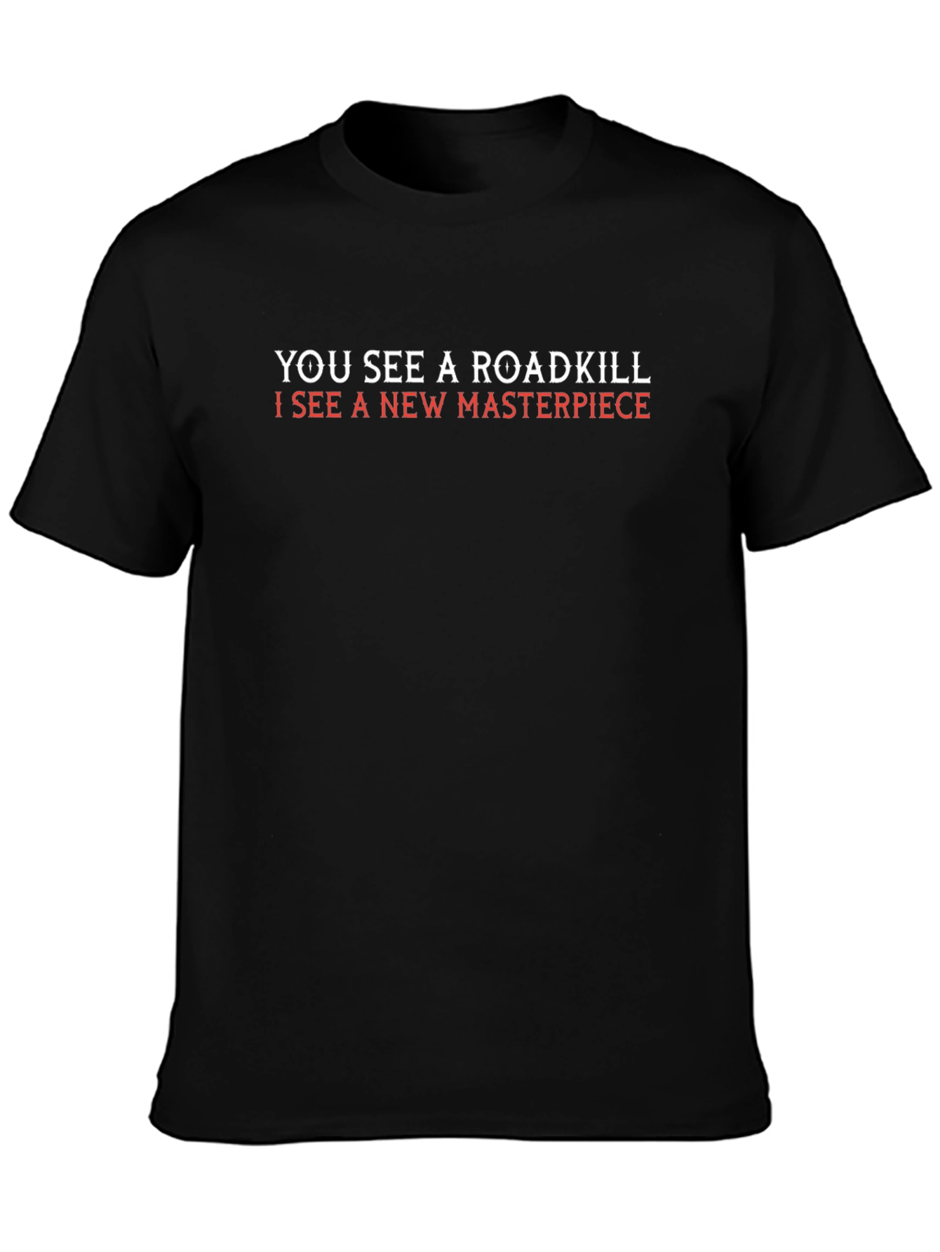 Roadkill Masterpiece Graphic Tee - Quirky Art T-Shirt