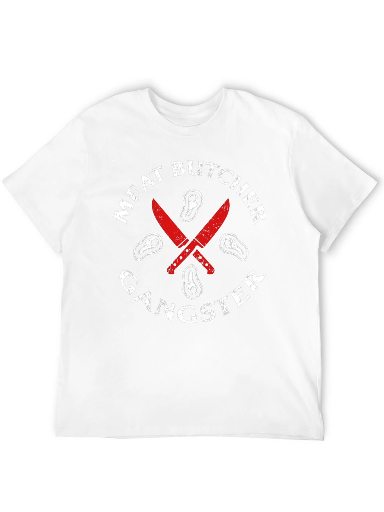 Meat Butcher Gangster Graphic T-Shirt