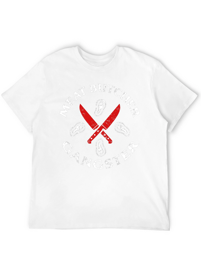 Meat Butcher Gangster Graphic T-Shirt