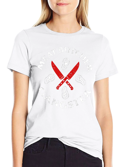 Meat Butcher Gangster Graphic T-Shirt