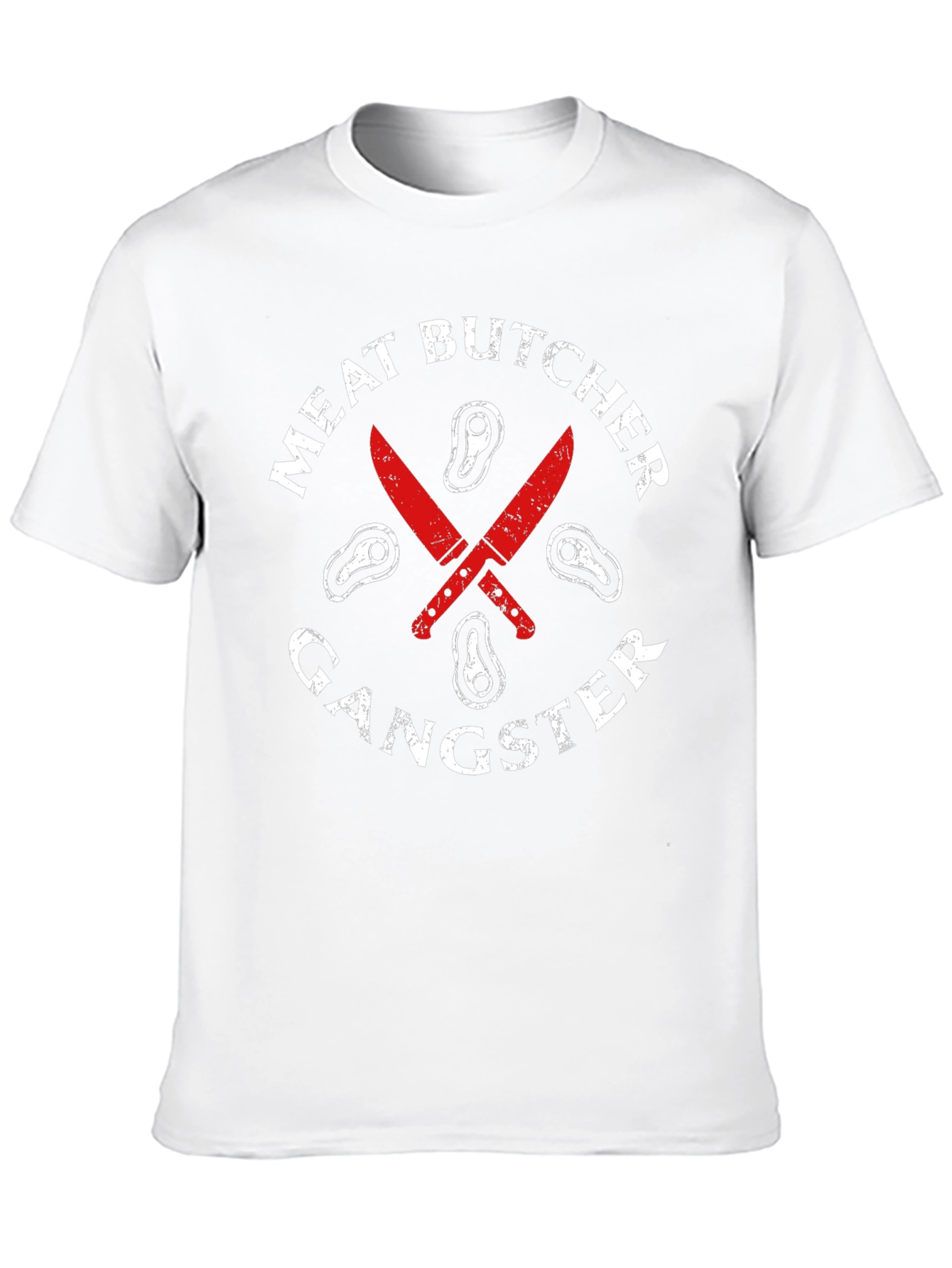 Meat Butcher Gangster Graphic T-Shirt