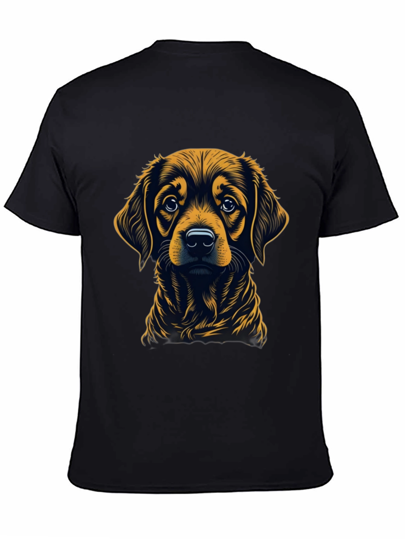 Dog Graphic Black T-Shirt
