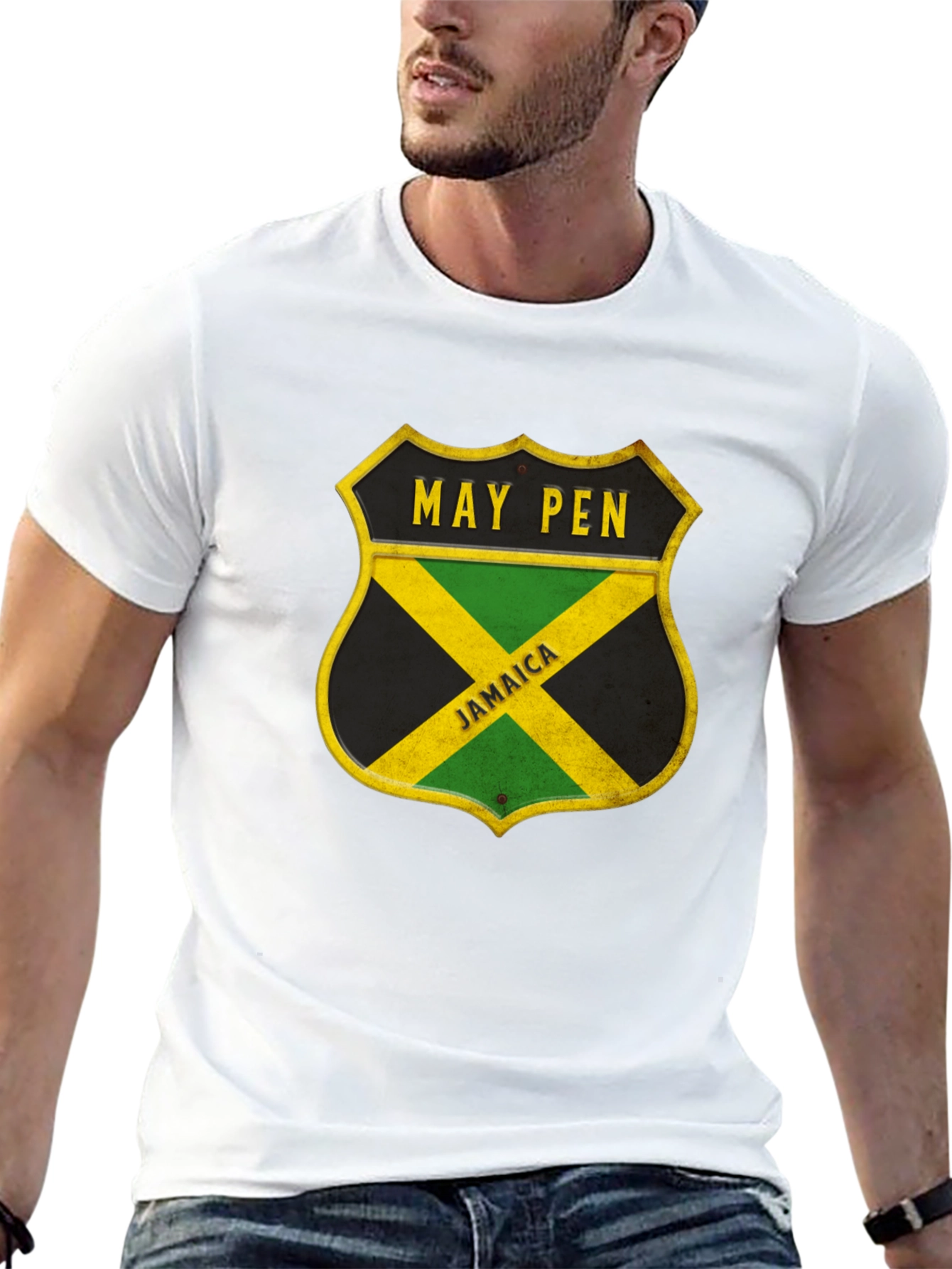 May Pen Jamaica Shield Graphic T-Shirt