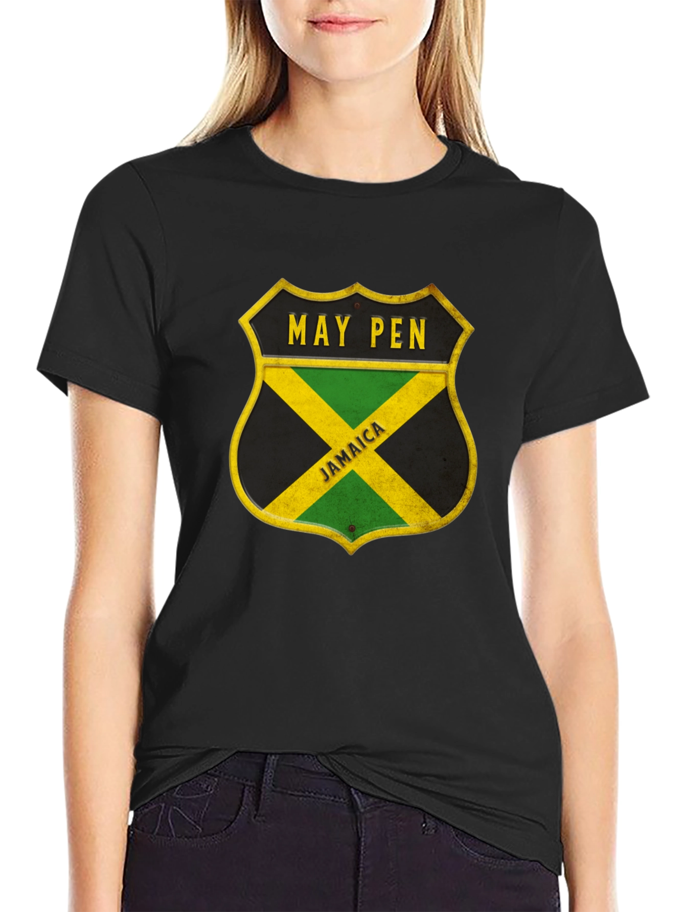May Pen Jamaica Shield Graphic T-Shirt