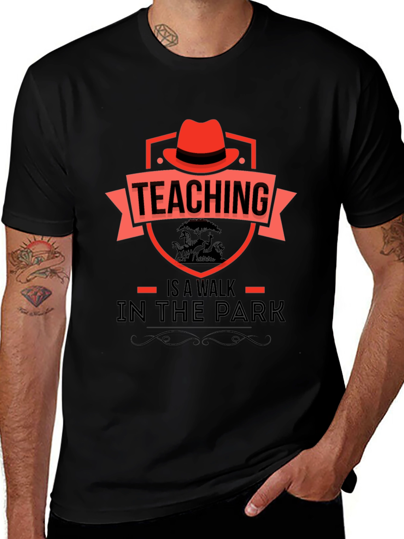 Teaching Is A Walk In The Park Graphic T-Shirt