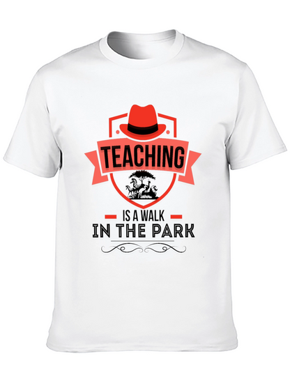 Teaching Is A Walk In The Park Graphic T-Shirt