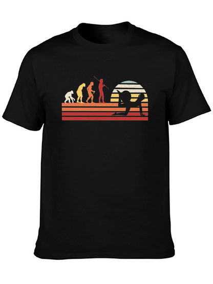 Evolution of Yoga Black T-Shirt