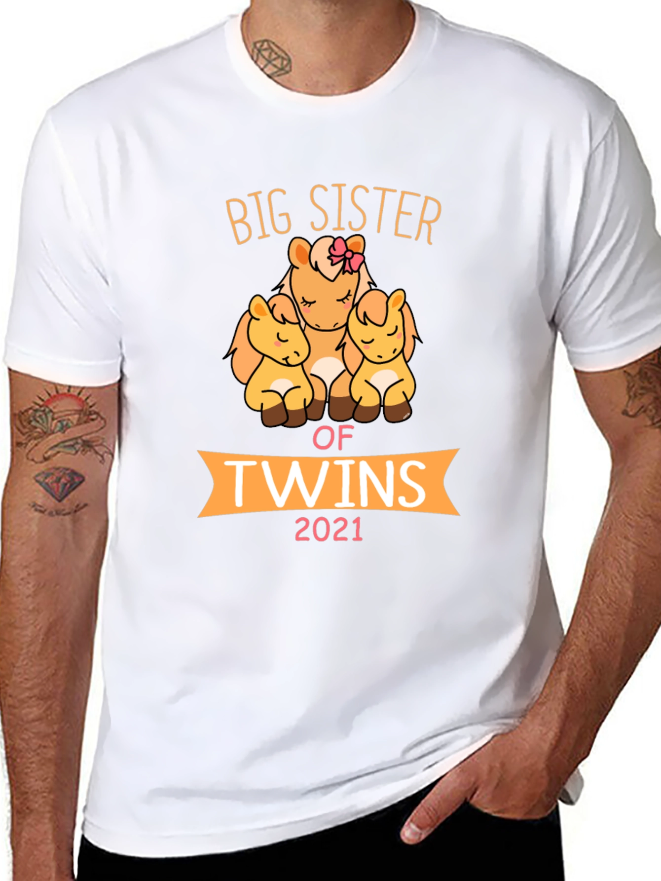 Big Sister of Twins 2021 T-Shirt